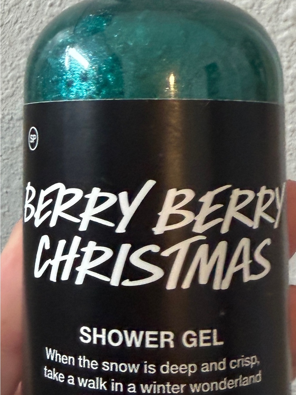 Lush Berry Berry Christmas Shower Gel - Teal Shimmer